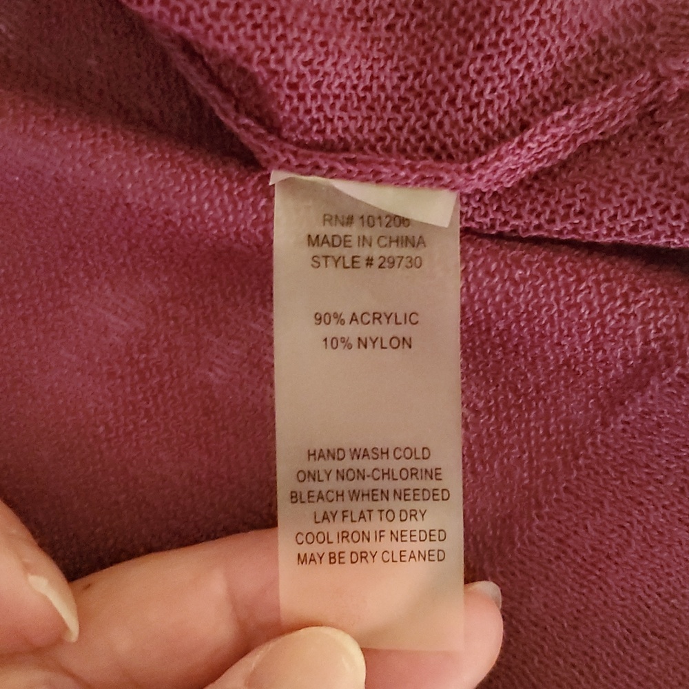 Soft Surroundings One Button Closure Front Cardig… - image 12